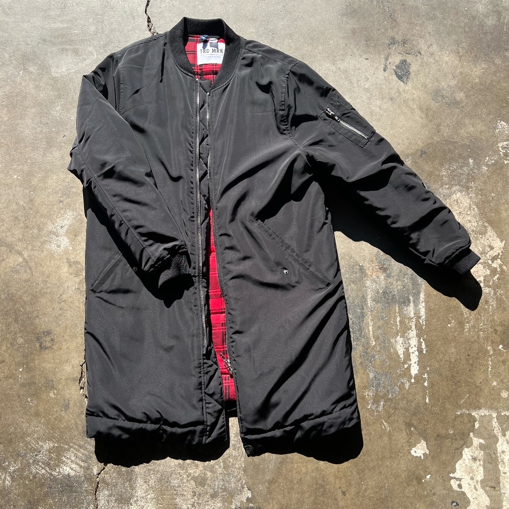 long bomber jacket